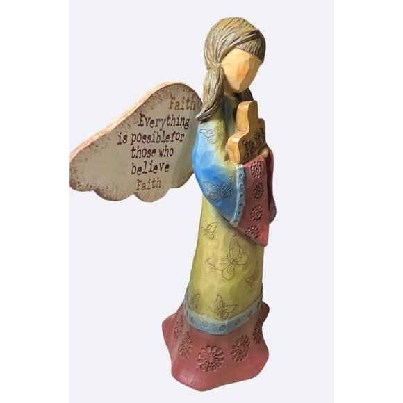 Carson Home Accents FAITH Angel by Robin Davis Studio 10 Inch - Picture 6 of 13